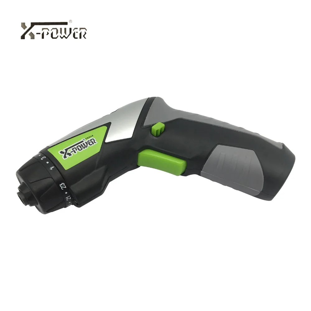 

X- POWER Battery Operated Cordless Electric Screwdriver Driver Bits Drill Home Useful Multi Hand Tool Flexible Bit Holder