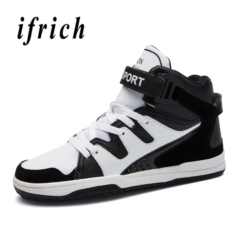 التزلج رياضية للذكور الأحمر الأسود أحذية رياضية رجل عالية أعلى الرجال أحذية تزلج يصعب ارتداء لبس رجل أحذية رياضية