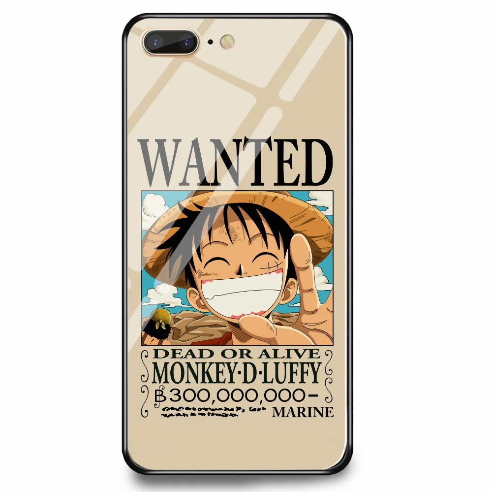 カスタムアニメ One Piece ルフィゾロ強化ガラス電話ケース 6 7 8 プラス電話ケース Iphone X Xs 最大 Xr 6 S 電話用緩衝材 Aliexpress