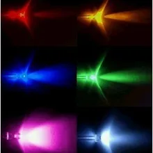 300 шт, 6 значение UltraBright R, G, B, W, Y, P, светодиоды, 5 мм+ Бесплатные резисторы 5 мм светоизлучающий диод