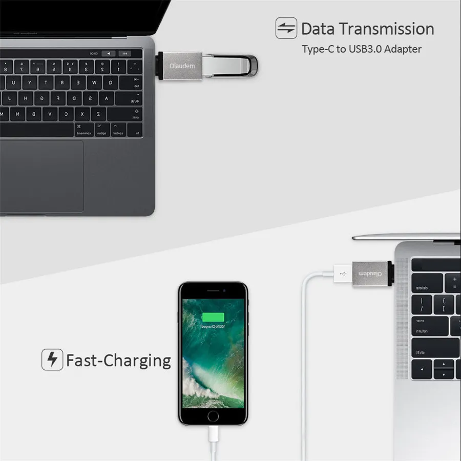 Olaudem USB 3 1 OTG Тип C кабель металлический Адаптер кабели для мобильных телефонов