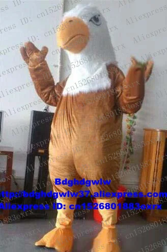 Brown Eagle Hawk Tercel Tiercel Falcon Vulture Mascot Costume Adult Cartoon Character Take Group Photo Hilarious Funny zx1314