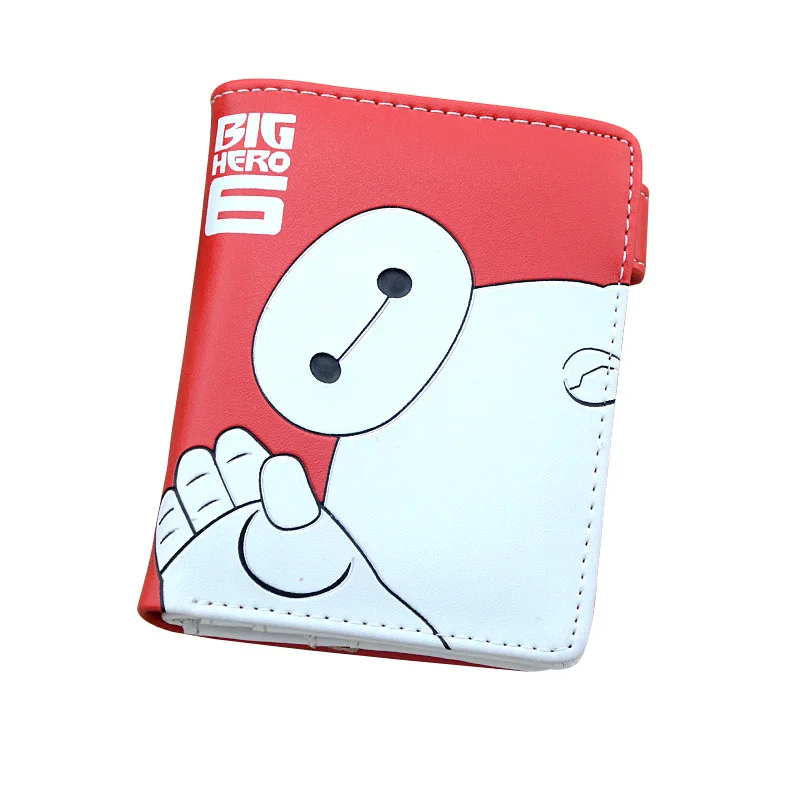 

Colorful Printing Big Hero 6 Baymax PU Short Purse Wallet with Button