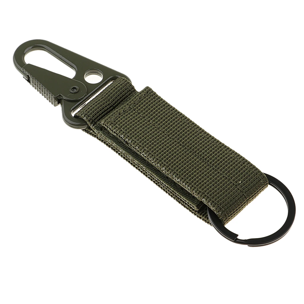 Multi-function Key Hook Webbing Molle Buckle Hanging Belt Keychain Carabiner Clip