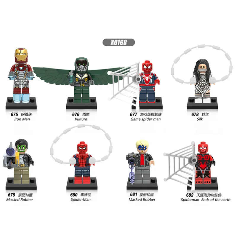 Single Sale X0168 Building Blocks Silk Masked Robber Vulture Marvel Avengers Figures Super Heroes Star Wars Set Kids DIY Toys block-set : image Single Sale X0168 Building Blocks Silk Masked Robber Vulture Marvel Avengers Figures Super Heroes Star Wars Set Kids DIY Toys block-set