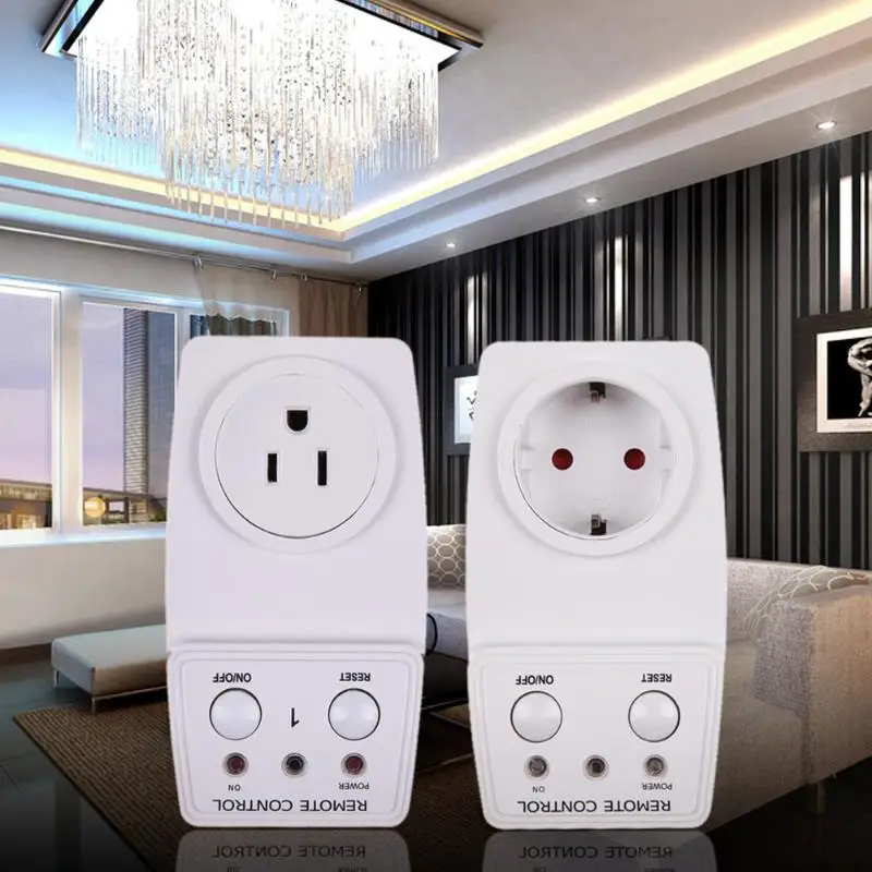 

US/EU Plug 115V/60Hz Wireless Remote Control AC Power Outlet Plug Switch Home Appliances Sockets Supply FREE SHIPPING