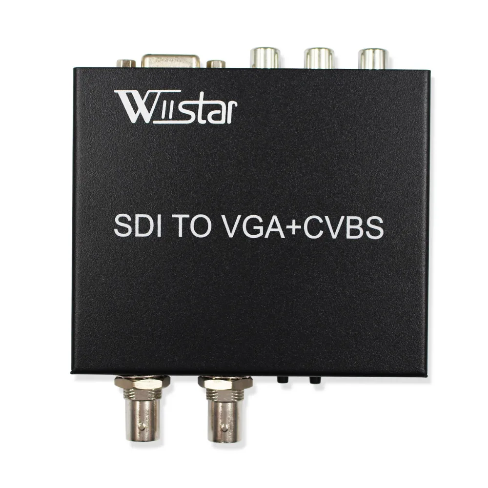 Wiistar SDI для VGA CVBS/AV конвертер адаптер SD/HDI/3G-SDI для AV VGA SDI поддержка 1080 P для монитора/камеры/дисплея