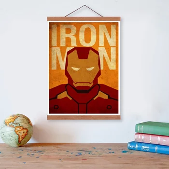 

Iron Man Super Hero Superheros Movie Wooden Framed Canvas Painting Home Decor Wall Art Print Pictures Poster Hanger