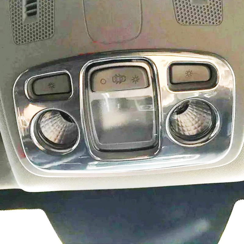 ABS хром для Citroen C4, аксессуары для автомобиля, передний абажур для чтения, светильник, панель, накладка, Стайлинг автомобиля