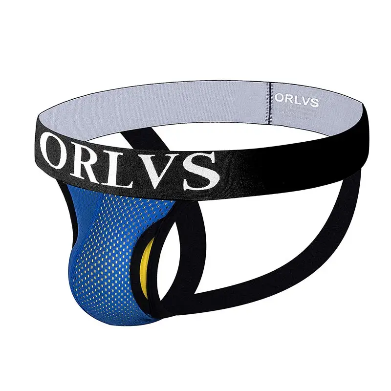 Сексуальное мужское нижнее белье ORLVS jockstrap стринги мужские танга Jocks трусы сетка