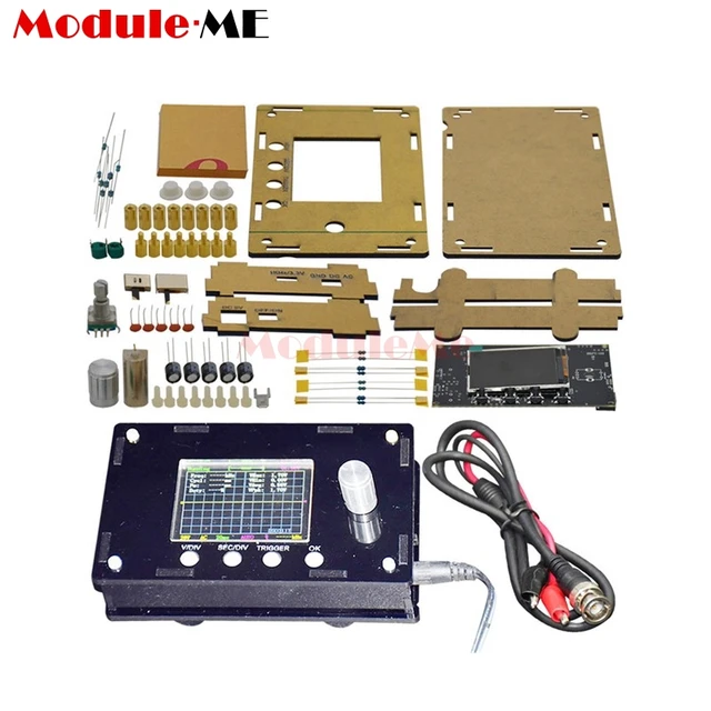 Special Price DSO328 Mini Digital Oscilloscope Tester 1MSPS 2.4 inch TFT LCD Atmega328p STM32 12-Bit Probe BNC Beyond DSO138 DSO311 DIY Kit