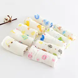 Новорожденный ребенок мальчик полотенце для девочки нагрудники шесть слоев Марли мультфильм печати дети хлопок платок мягкое полотенце