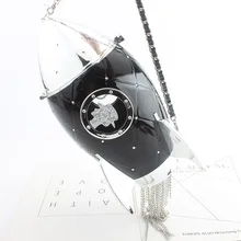 Fashion Rocket Shape Handbags Ladies Acrylic Evening Clutch Bag Chain Shoulder Crossbody Bags Purse Wedding Party retro purple fashion ladies purse small day clutch chain bag shoulder bag dinner handbags female wedding clutch evening bags