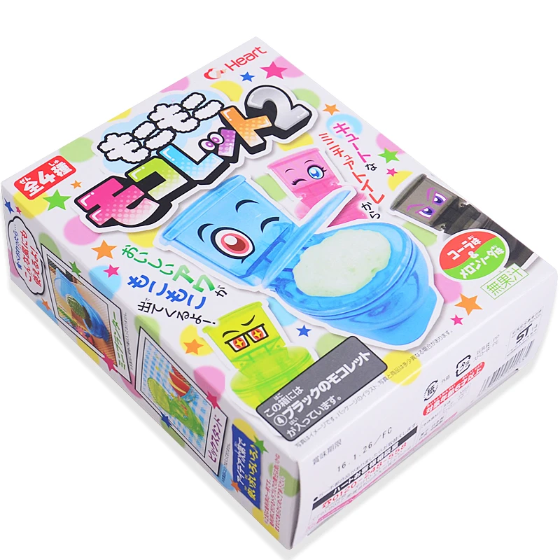 1pcs Amazing Japanese Candy Moko Moko Mokolet 2 Candy Toilet Toy Set In