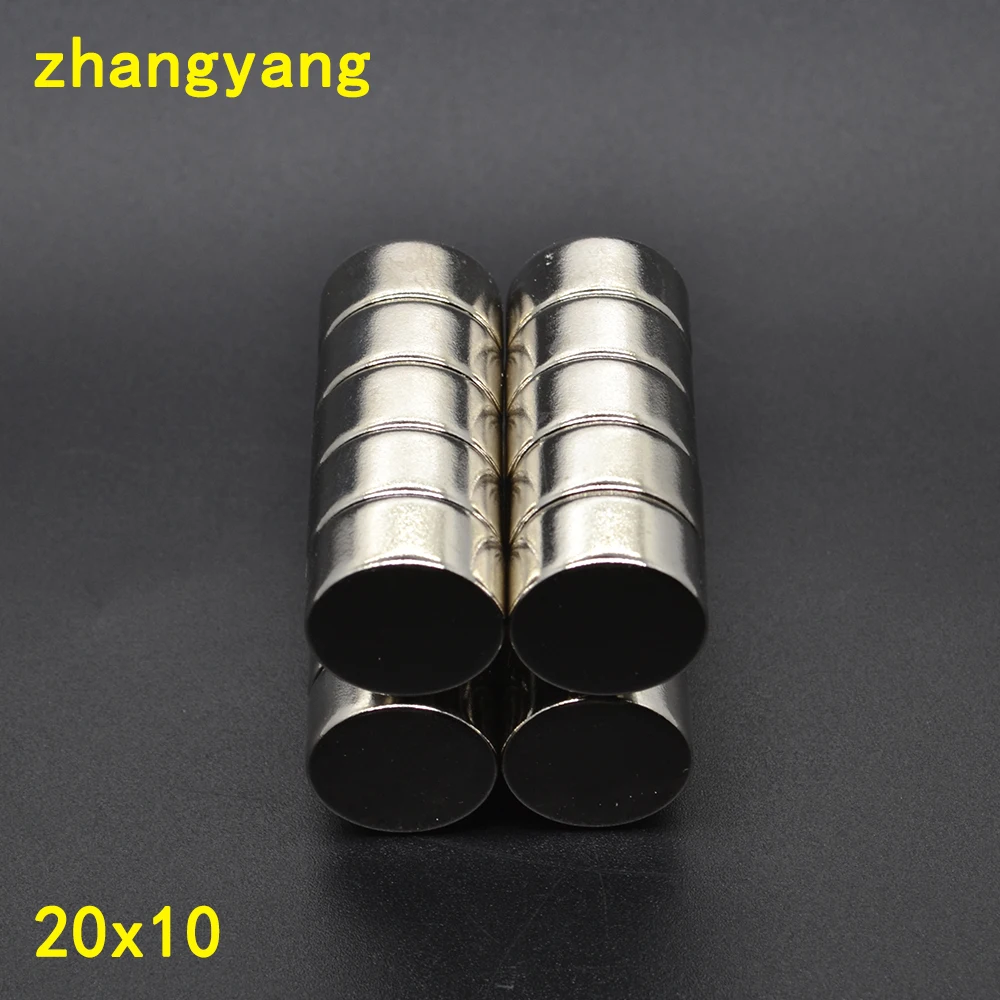 5pcs 20mm x 10mm Super Strong Round Powerful Rare Earth Neodymium