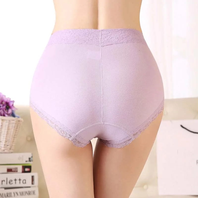 Queenral Seamless Briefs Panties Underwear Women Lingerie Female Plus Size M L XL XXL XXXL 4XL Cotton High Waist Panties        9