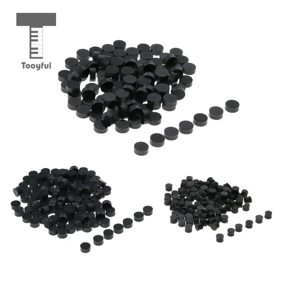 100pcs Black Guitar Dots White Mother of Pearl Shell Fingerboard Dots With Inlay for Guitars Ukuleles Mandolin Fingerboards