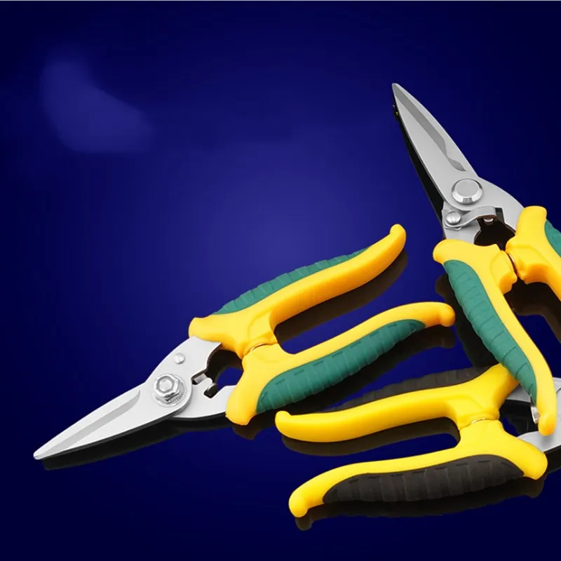 

Multi-function Electrician, Electronic Scissors Industry With Scissors Groove Cutting Wire Cutting Iron Shears Pruning Shears