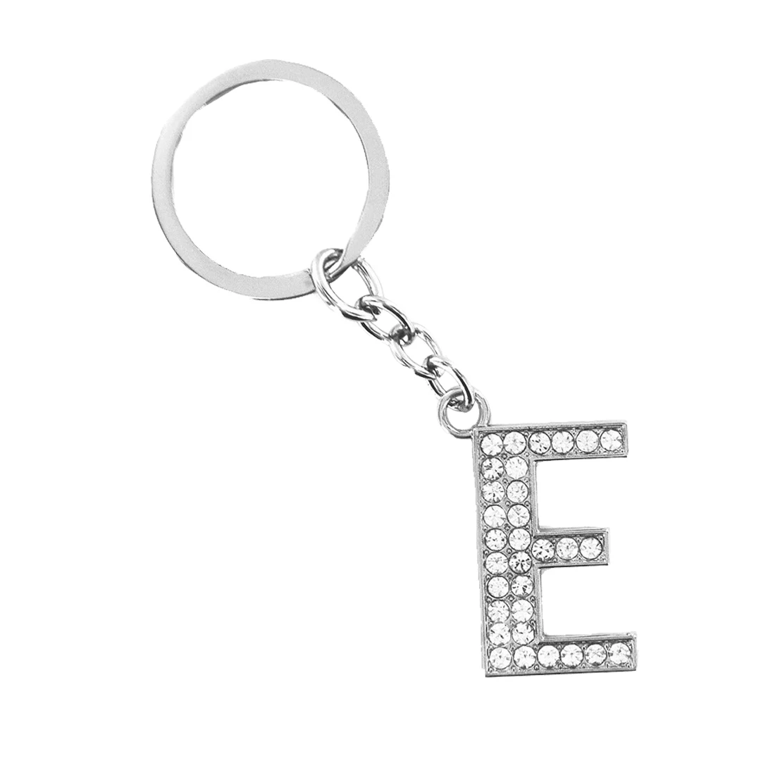 

2018 Simple Personality Creative 17 Letter Key Ring Car Backpack Alloy Keychain New Female English Alphabet Keychain