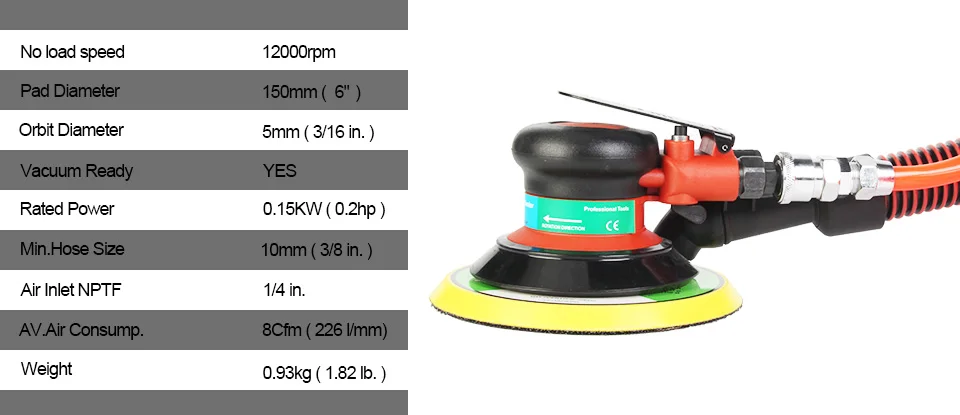 air sander 6 inch