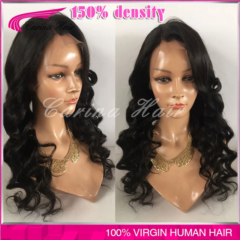 7A Full Lace Human Hair Wigs For Black Women Brazilian Hair Wigs Body Loose Wave Lace