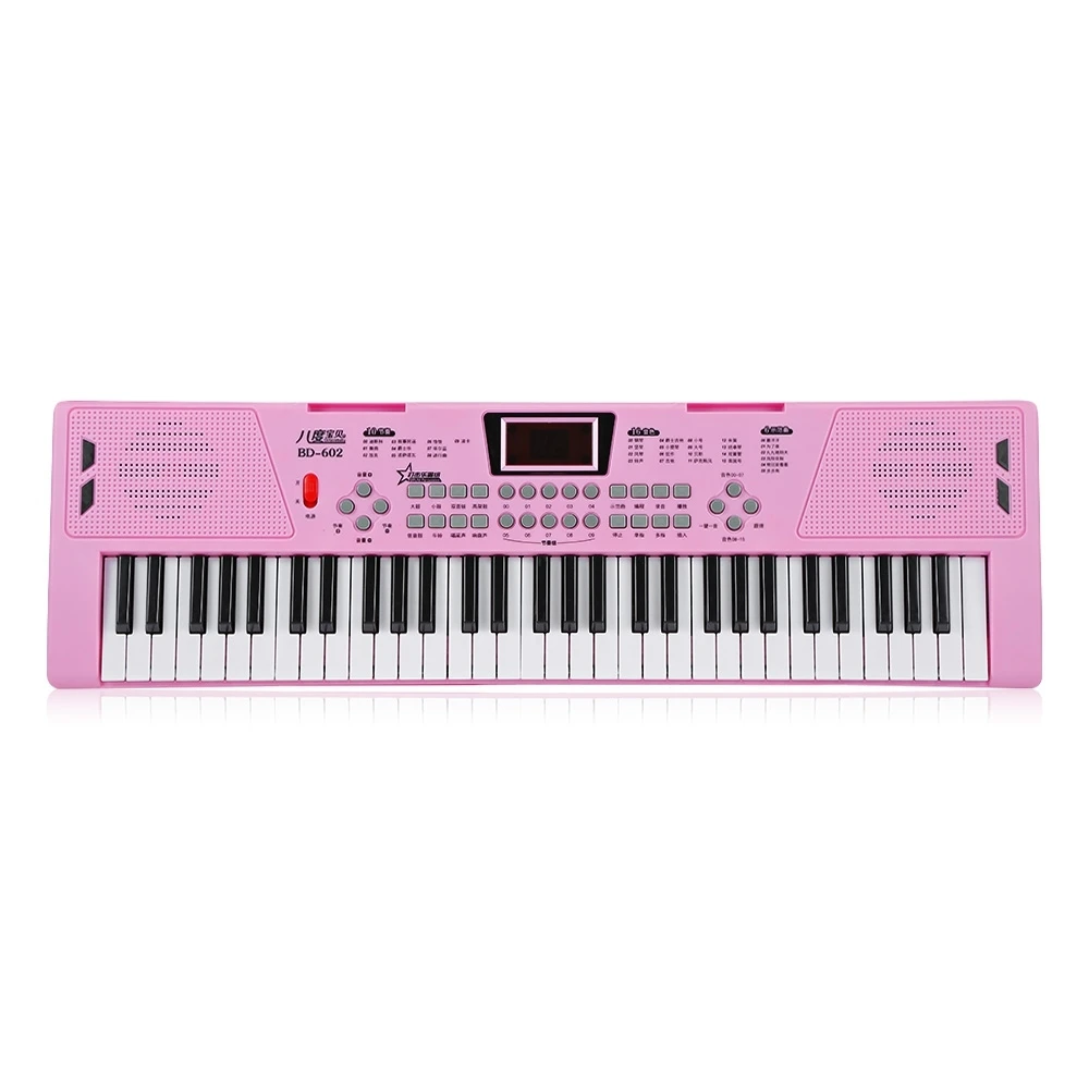 61 клавиши, фортепианная клавиатура звук электронного фортепиано 16-тональная 16-Ритм музыкальный инструмент клавишной панелью для малыша, Ранние обучающие игрушки