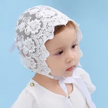 Весенне-летняя шапочка для новорожденных девочек; ажурная кружевная шапка бини для девочек; хлопковая детская шапочка с цветочным рисунком