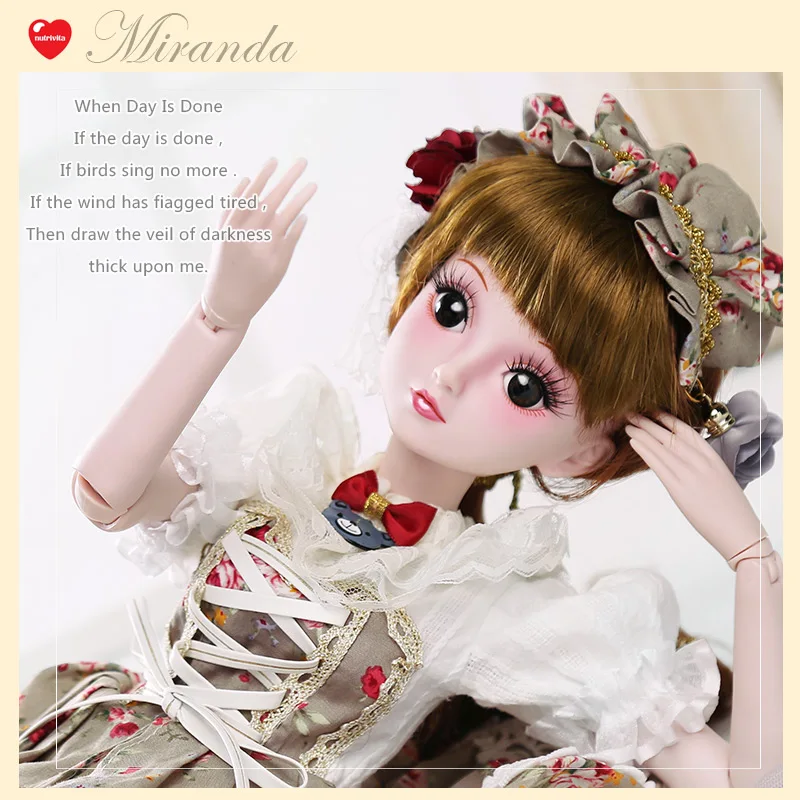 

BARBIE 1/3 BJD Doll Princess Dolls 19 Joint Body Pretty Eyes Makeup Dress Toys for Children Birthday Gifts Wedding Evening Dress