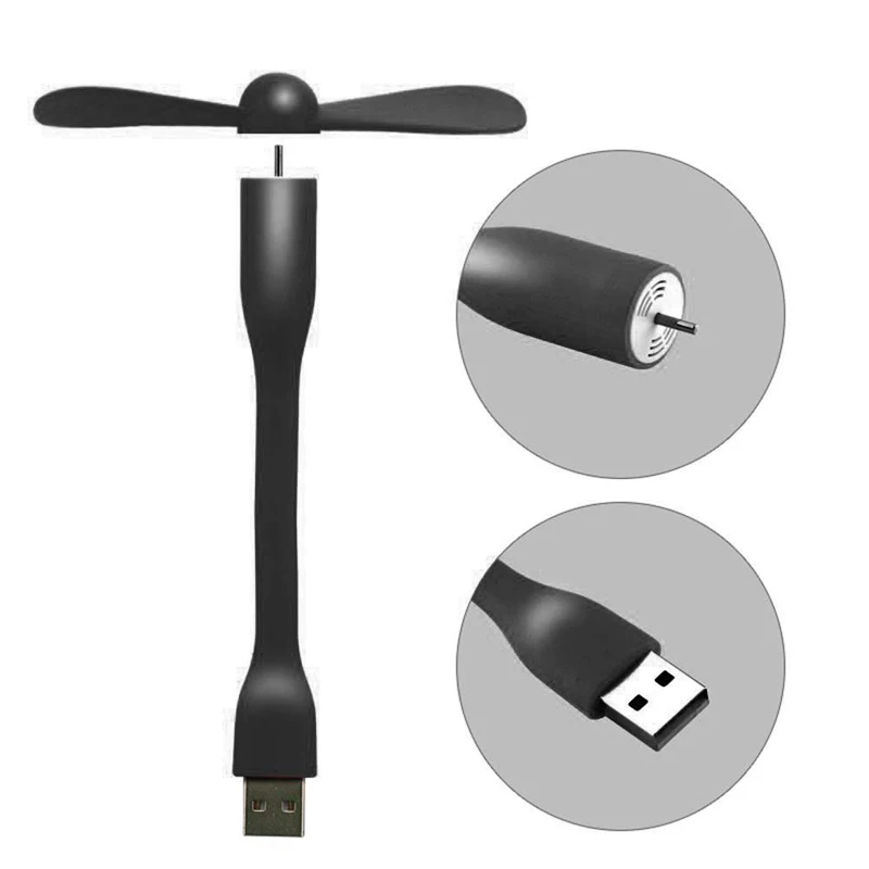 USB вентилятор BinFul для всех внешних аккумуляторов гибкий портативный съемный мини