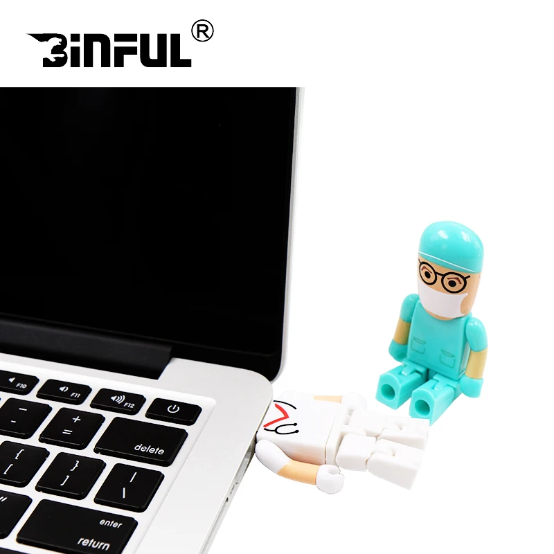 Best gift pendrive cartoon U Disk Doctor USB flash drive 16gb Nurse memory stick 4gb 8gb cute 32gb 64gb pen drive new arrival 