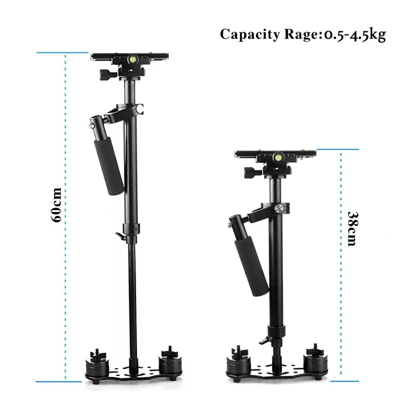 S60 Steadycam 60 см алюминиевый ручной Стабилизатор камеры Steadicam DSLR Видеокамера фотография