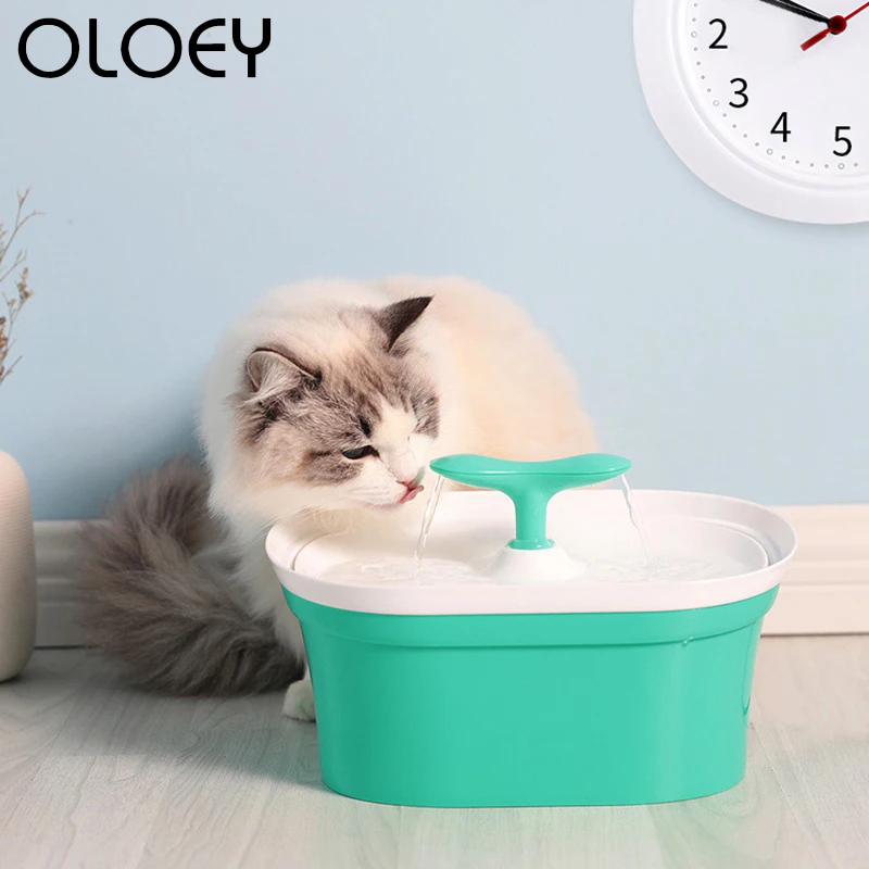 

2.8L Automatic Water Fountain Drinker for Cats Activated Carbon Charcoal Filters Replacement Mute Water Dispenser Feeder Bowl
