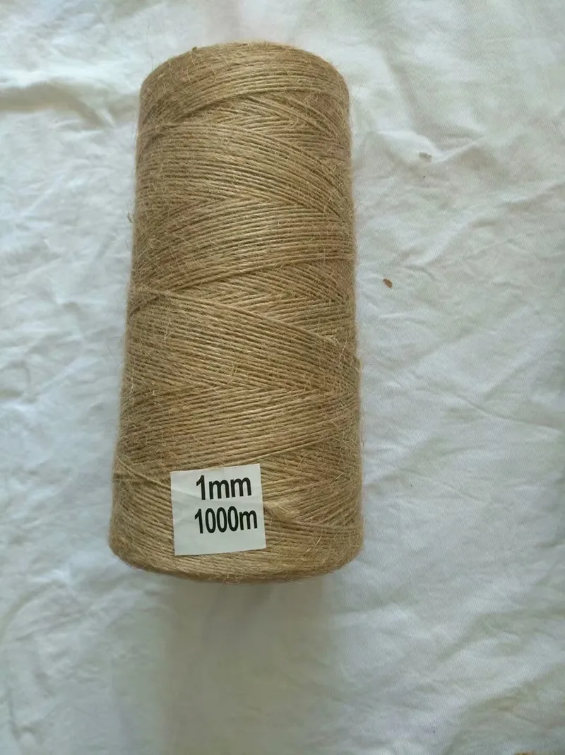 

Promotional price Creative knitting rope 1mm--5mm natural jute rope line hand woven tag tied rope