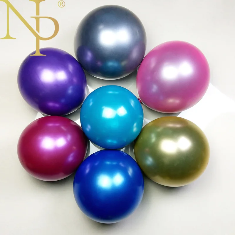 Nicro 10 шт./компл. 12 дюймов блестящий металл жемчужные латексные шары хром металлический воздушный шарик Рождество День рождения три Kings вечерние# Bal29
