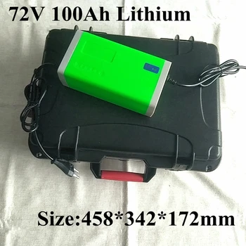

High power 72v 100Ah li-ion large capacity lithium ion battery IP67 for Trolling motor RV camping outdoor energy+84v 10A charger