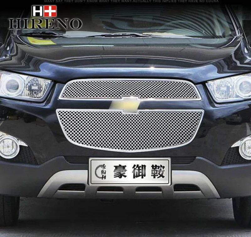 Stainless Steel Car Racing Grills For Chevrolet Captiva 2012 2016 Front Grill Grille Cover Trim
