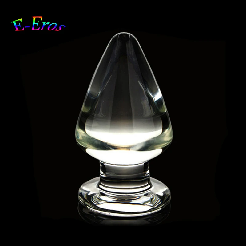 Orissi 60mm Large Size Pyrex Glass Anal Dildo Big Crystal Bead Ball Butt Plug Massage Fake Penis