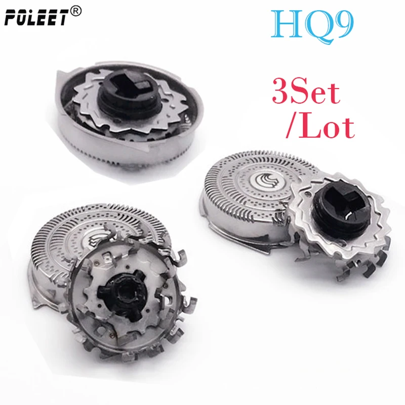 Poleet 3 компл./лот бреющая головка HQ9 Замена для Philips Norelco бритвенное лезвие HQ9100 HQ9140