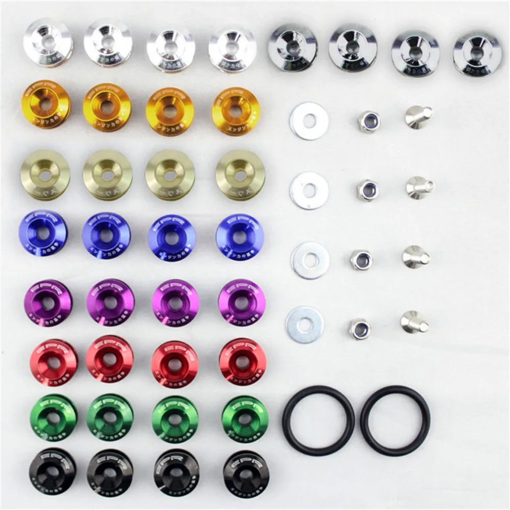 

2017 Mini Car Quick Release Fasteners Rear Bumpers Surrounds Reinforcement Ring with JDM For Front Bumpers Logo Car-styling Hot