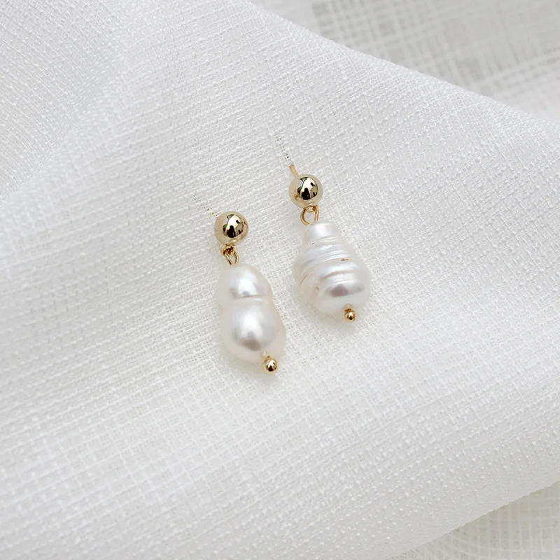 

Freshwater Pearl Earrings For Women Jewelry Bijoux Brincos Pendientes Mujer Fashion Stud Earrings HK113