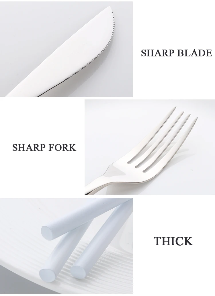 Белый набор посуды 1810 набор столовых приборов из нержавеющей стали 16 штук серебряный нож вилка Столовые приборы столовые приборы Западный набор еды