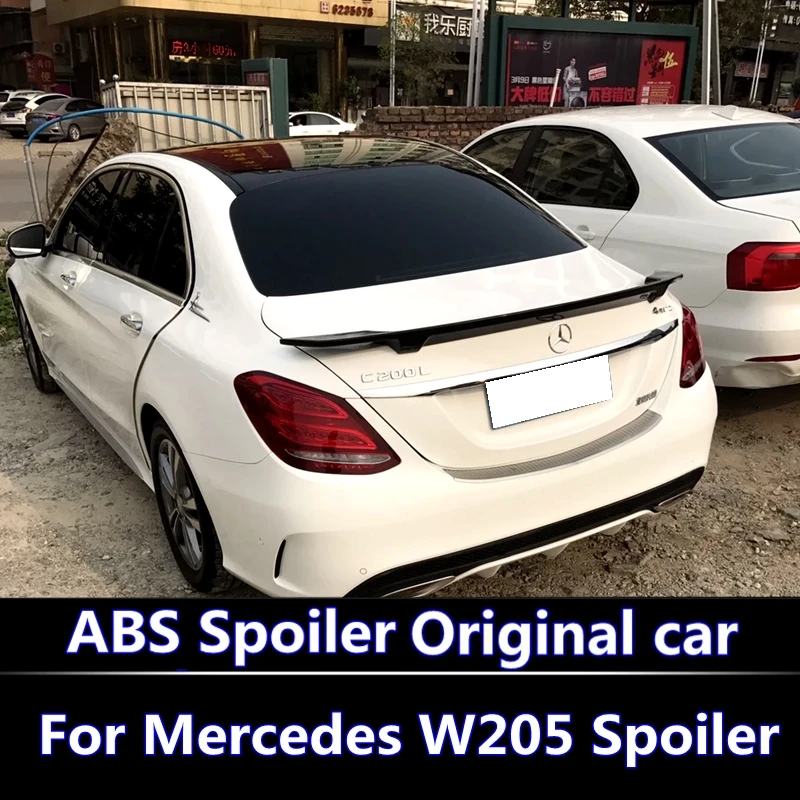 

For Mercedes W205 Spoiler 4-Door Sedan C63 C180 C200 C250 C260 ABS spoiler For Mercedes W205 Spoiler 2015-2016-2017-2018