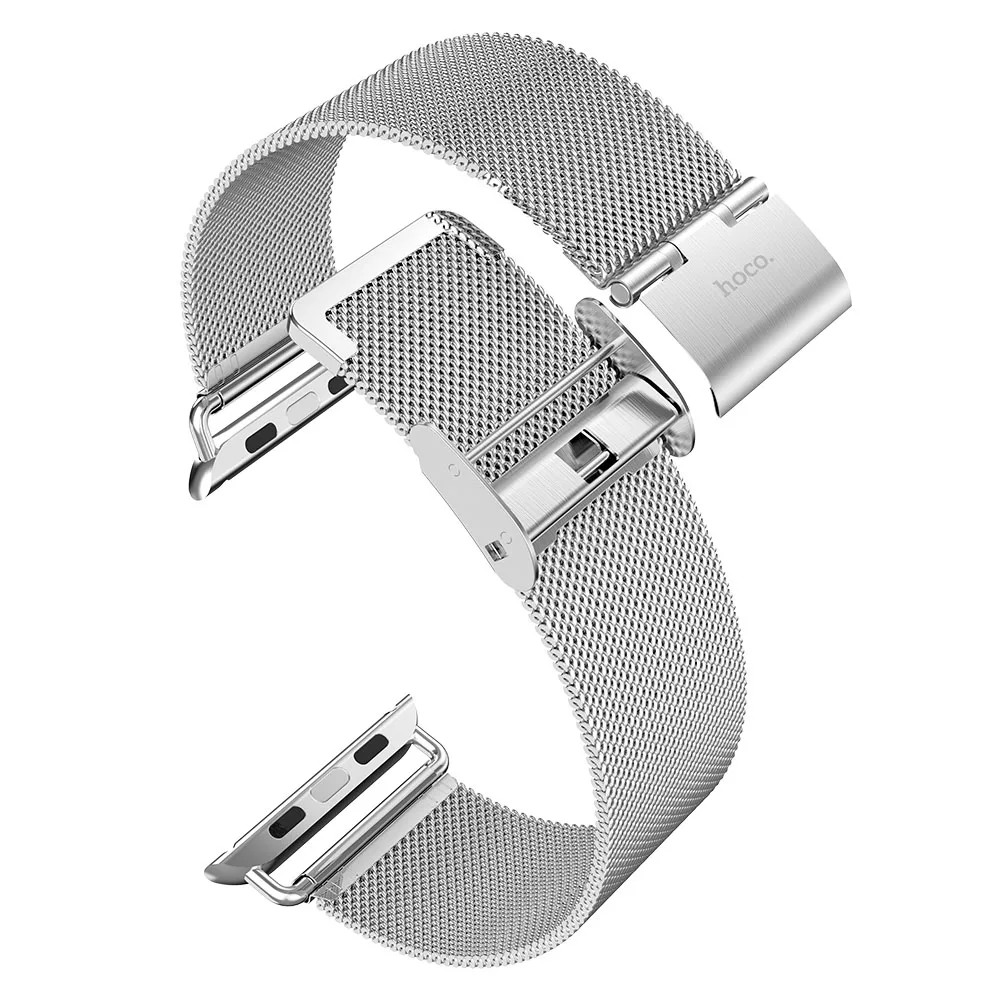 Ремешок из нержавеющей стали HOCO Milanese Loop для Apple Watch Series 1 2 3 4 ремешок для iWatch 44/42 мм 40/38 мм полосы