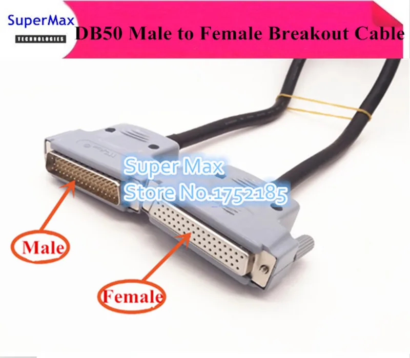 DB50 D SUB DR 50 контактов штекер гнездо разъем для сигнала дата разрыва Строка 0 5 м/1 м/3