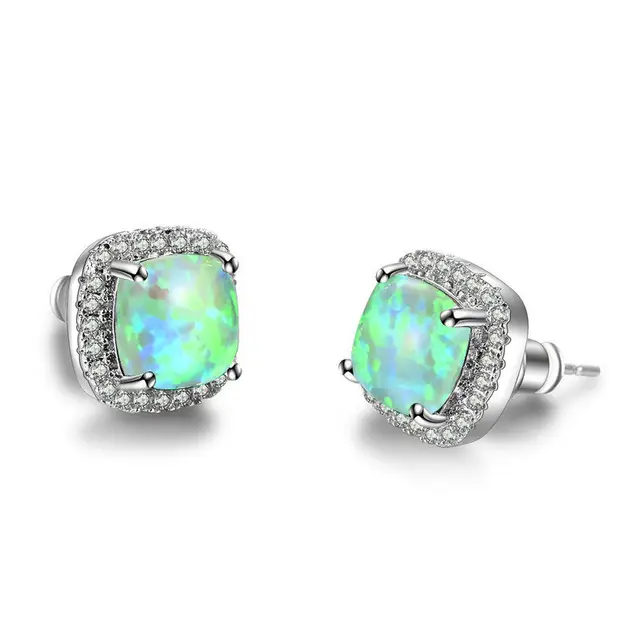 Silver Green Opal