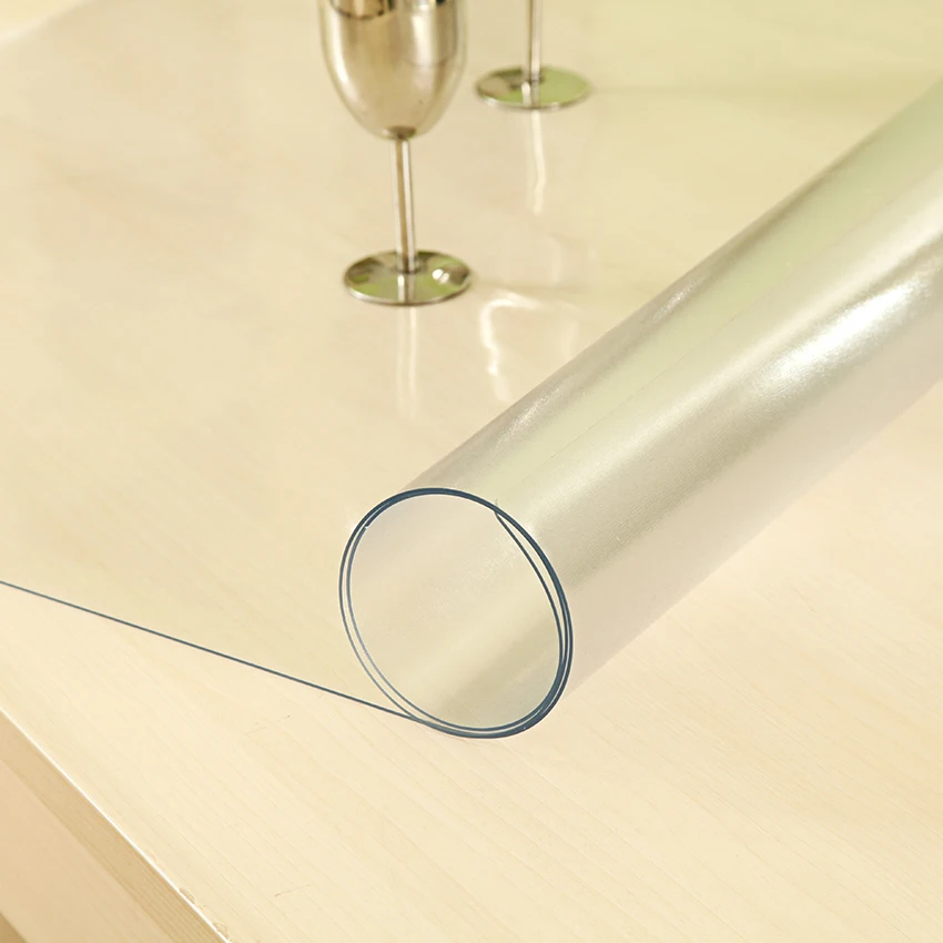 Прозрачная пластиковая Скатерть Коврик для обеденного стола/стол протектор, мягкая стеклянная ПВХ скатерть, толщина 1,0 мм