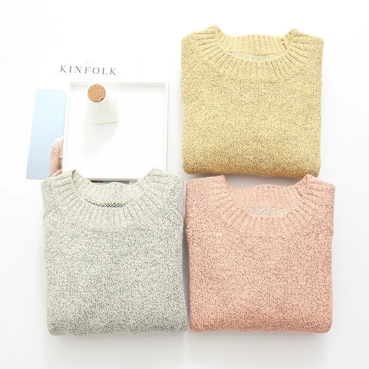Japanese Style Cartoon Pullover Sweater Autumn Winter New Fashion Woman Knit Sweaters O-Neck Long-Sleeved Pocket Cat Sweater CH750 (2)