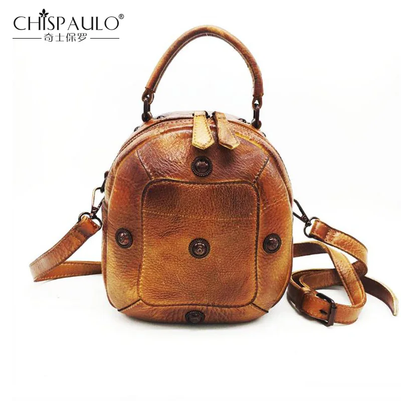 

New Fashion Genuine Leather Women Bag Patchwork Natural Cow Leather Women Messenger Bag Vintage Circular Shoulder Bag sac a main