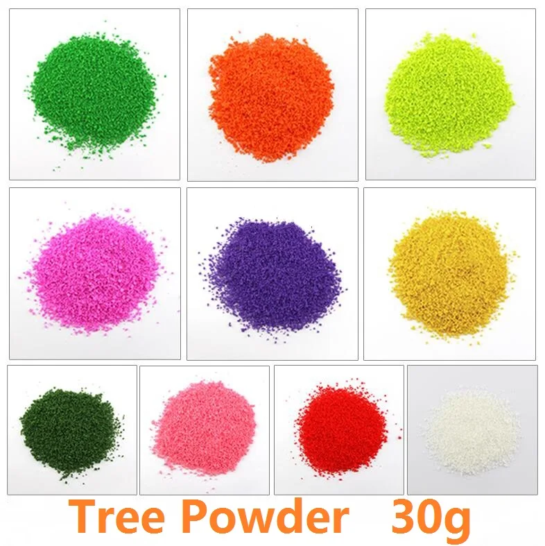 

30g Artificial Tree Powder Sand Table Model Decor Micro Landscape Decoration Home Garden DIY Accessories Building Model Material