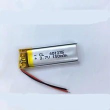 Dinto 150mAh 401235 литий-ионный Литий-полимерный аккумулятор полимерные аккумуляторные ячейки для игрушек MP3 рекордер bluetooth-гарнитуры